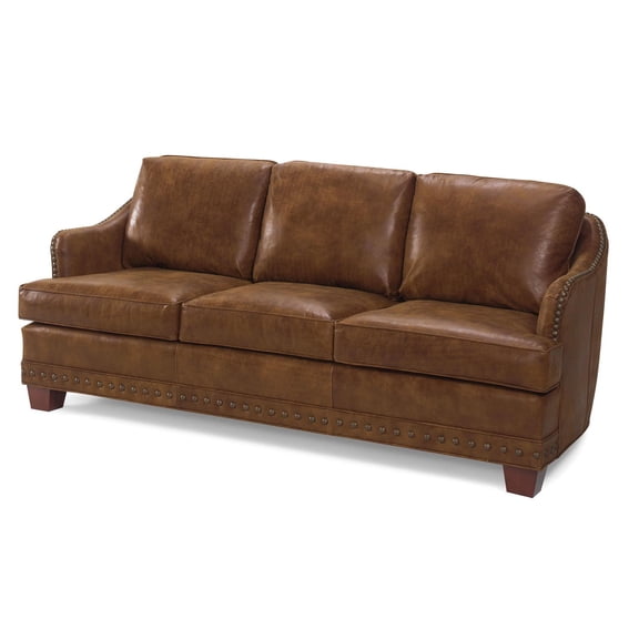 Luxurious Vintage Leather Sofa-Handcrafted Elegance