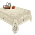 thumbnail image 1 of Luxurious Vinyl Lace Embossed Floral Design Tablecloths, 1 of 2