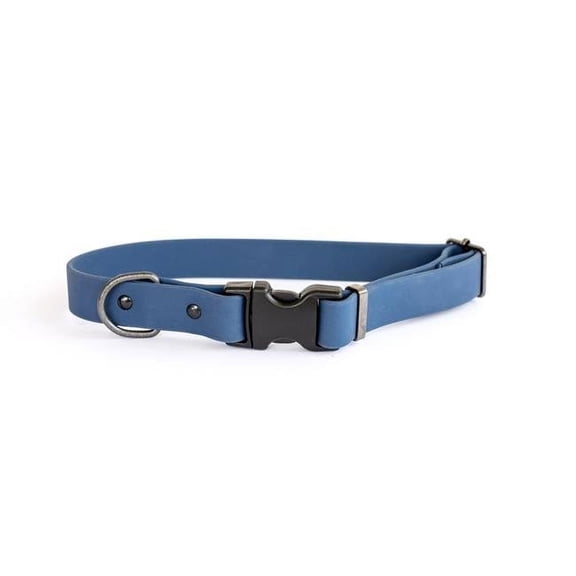 Luxurious Waterproof Quick Release XL Navy Soft PVC Collar Width 1" Range 17"-26"
