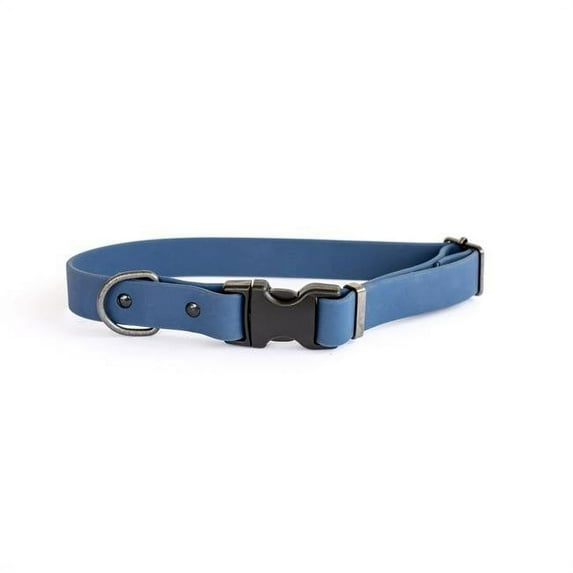 Luxurious Waterproof Quick Release XL Navy Soft PVC Collar Width 1" Range 17"-26"