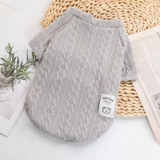 Luxurious Winter Small Dog Designer Wool Jersey Sweater for Chihuahua