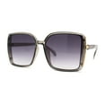 thumbnail image 1 of Luxurious Womens Thin Plastic Rectangle Diva Sunglasses Slate Smoke, 1 of 4