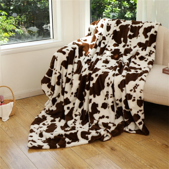 Luxurious Wool Fabric Blanket 75x100cm Hairless Design for Sofas Beds Lightweight Microfiber Soft Flannel Texture Home Decor Machine Washable Comfort
