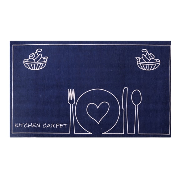 Luxurious Woven Cotton Cushioned Thick Kitchen Mat Rug - Anti-Fatigue, Anti-Skid, - 18''x30''