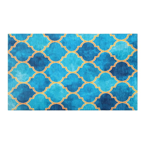 Luxurious Woven Cotton Cushioned Thick Kitchen Mat Rug - Anti-Fatigue, Anti-Skid, - 18''x30''