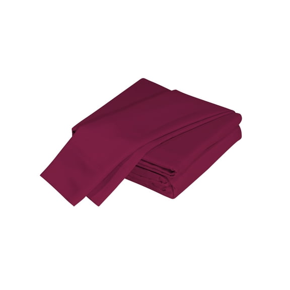 Luxuriously Soft 100% Viscose Derived from Bamboo 5-Piece Sheet Set , Oeko-TEX Certified, Split King - Merlot