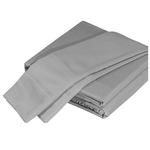 Luxuriously Soft 100% Viscose Derived from Bamboo 5-Piece Sheet Set , Oeko-TEX Certified, Split King - Silver Gray