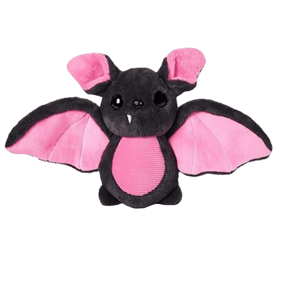 Luxuriously Soft Black & Pink Bat Plush Toy - Exquisitely Cute, Huggable Stuffed Animal with Vivid Hues, Ideal for room Decor,Kids & Enthusiastic Collectors