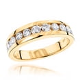 thumbnail image 1 of Luxurman Ladies 14K Womens Natural 1.1 Ctw Diamond Wedding Dainty Ring (Yellow Gold Size 11), 1 of 3