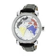 thumbnail image 1 of Luxurman  Men's Worldface Diamond Watch with Leather Strap Set, 1 of 5