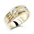 thumbnail image 1 of Luxurman Rings 14K Mens Natural 0.25 Ctw Diamond Wedding Band Solitaire Ring (Yellow Gold Size 10), 1 of 3
