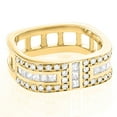 thumbnail image 1 of Luxurman Unique Natural 1.2 Ctw Diamonds Wedding Bands 14K Square Mens Ring (Yellow Gold Size 12), 1 of 1