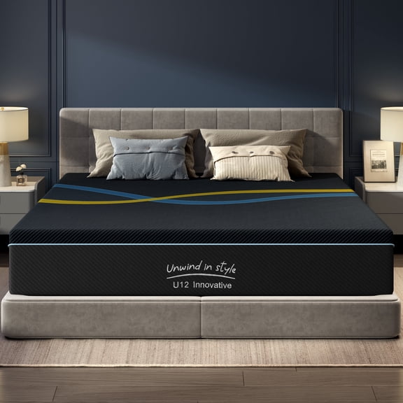 Luxury 10-Inch - King Mattress, Gel Memory Foam Medium Firm Mattress in a Box, Removable Washable Cover, Hypoallergenic Bed Mattress, Pressure Relief, Low Motion Transfer, CertiPUR-US