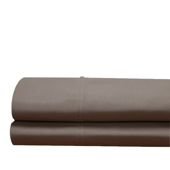 Luxury 100% Bamboo Viscose Pillowcases Woven at 600 Thread Counts-Standard Size Pillowcase Set-Taupe
