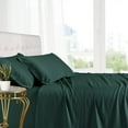 thumbnail image 1 of Luxury 100% Bamboo Viscose Sheets Super Soft & Cool Deep Pockets Sheet Sets - California King- Teal, 1 of 4