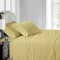 thumbnail image 1 of Luxury 100% Cotton 600 Thread Count Sheets Damask Striped Bed Sheets Set - Queen - Gold, 1 of 2