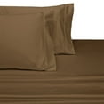 thumbnail image 1 of Luxury 100% Cotton 600 Thread Count Sheets Solid King Size Bed Sheets Sets -Taupe, 1 of 2