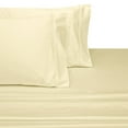 thumbnail image 1 of Luxury 100% Cotton 600 Thread Count Sheets Solid Twin XL Bed Sheets Sets -Ivory, 1 of 2