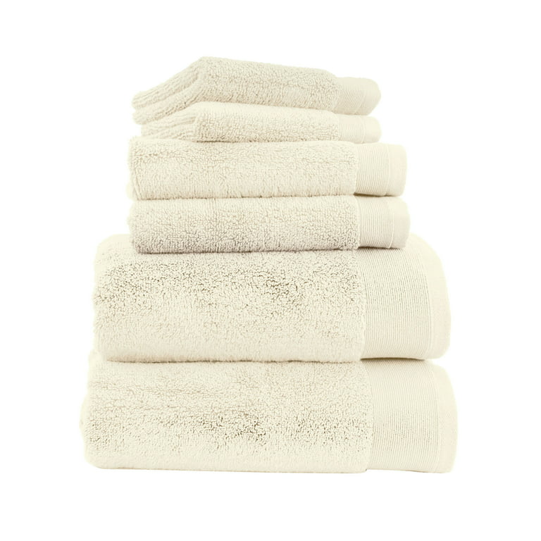 Soft Cotton Towel Set, Soft & Fluffy Bathroom Towels, 2 Bath