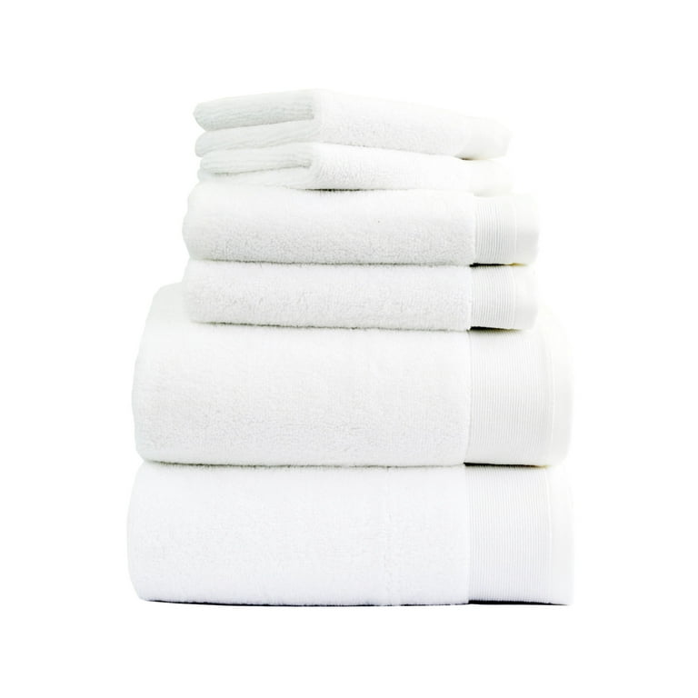 Luxury 100% Cotton Bath Towels - 6 Piece Set, Extra Soft & Fluffy
