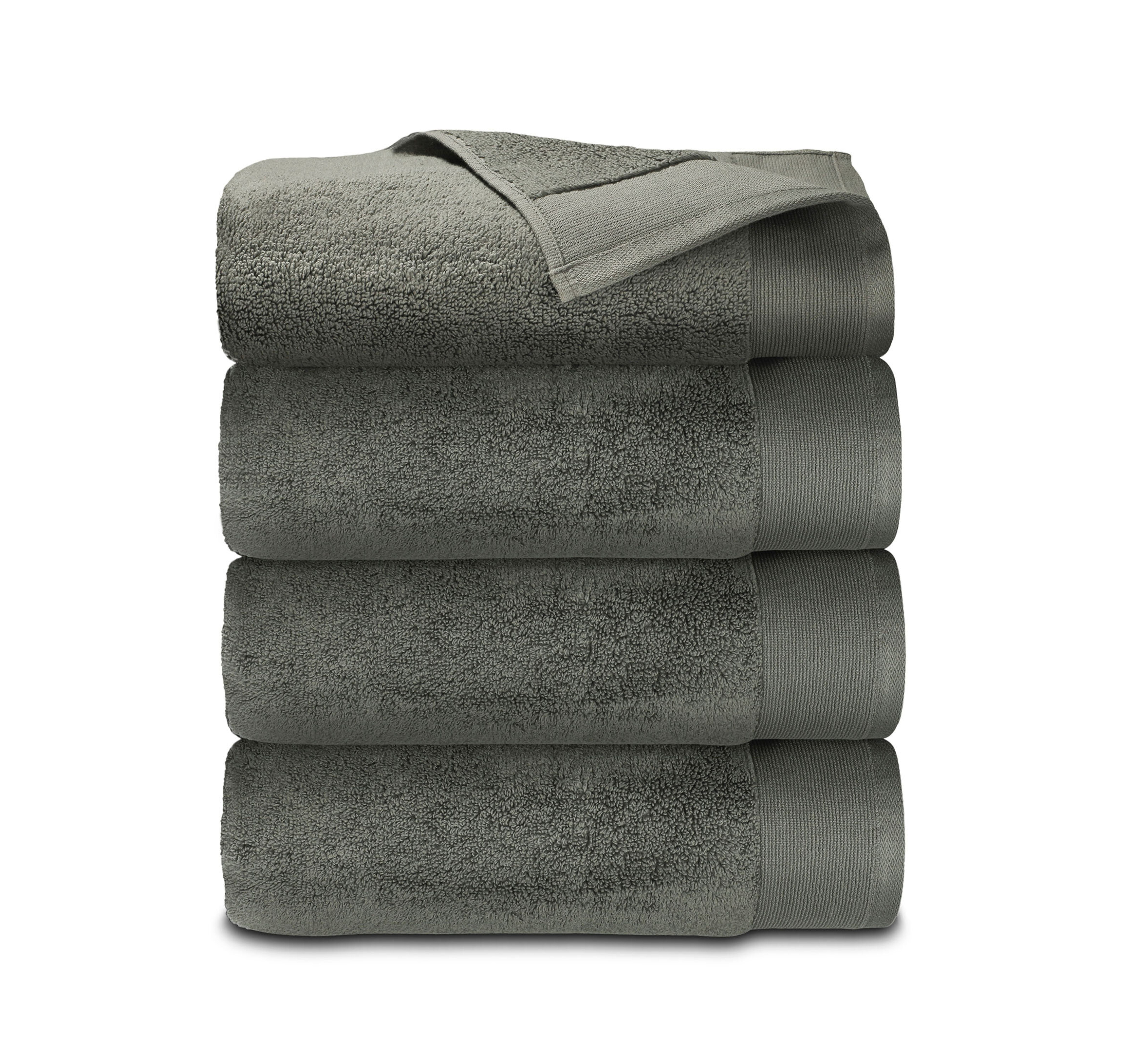 100% Cotton 5-Piece Bath Towel Set - 54 L x 27 W - On Sale - Bed