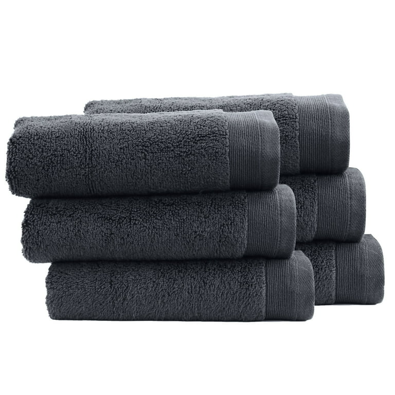 Luxury 100% Cotton Bath Towels - Pack of 4, Extra Soft & Fluffy, Quick Dry  & Highly Absorbent, Hotel Quality, Shower Towel Set, Gray - 27 x 54 
