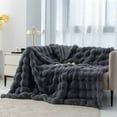 thumbnail image 1 of Luxury 1000 Faux Fur Throw Blanket, Super Thick Warm Cozy Heavy Blankets for Couch Bed Sofa, Plush Fuzzy Elegant Soft Reversible Mink Blanket for Living Room Bedroom 50x60,White, 1 of 6