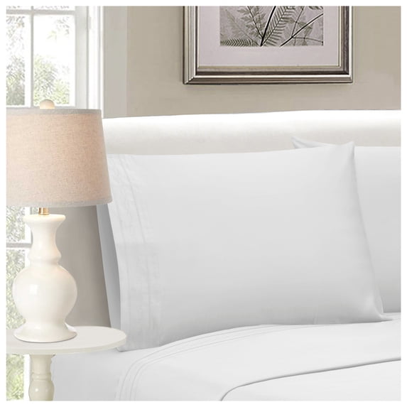 Luxury 1000 Thread Count Egyptian Cotton Sheet Set - Split King, White