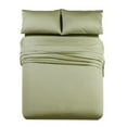 thumbnail image 1 of Luxury 1000 Thread Count Solid 100% Long Staple Cotton Sheets Thick Long Lasting Durable Sheet Set - California King - Sage, 1 of 3