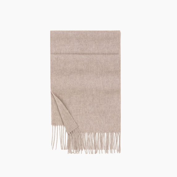 Luxury 18.5 Micron Fine Wool Scarf, 100% Virgin Lamb Wool Winter Wrap with Fringe,190*31cm,17