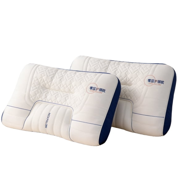 Luxury 2-Pack Zero Pressure Pillow (23.62" x 15.75"), Layered Structure, Hypoallergenic and Supportive