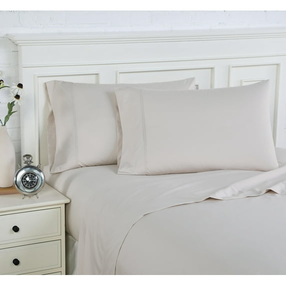 Luxury 300 Thread Count Cotton Percale 22-Inch Extra-Deep Pocket Sheet Set