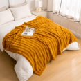 thumbnail image 1 of Luxury 3D Bubble Throw Blanket 3.1lb,All Ages,Home Decoration, (Gold,60 * 80inches), 1 of 17