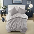 thumbnail image 1 of Luxury 3Piece Bedding Sets 100% Cotton Charcoal Sateen Modern AllSeason Comforter, 1 of 10