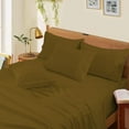 thumbnail image 1 of Luxury 4-Piece 1000 Thread Count 100% Egyptian Cotton Bed Sheets Luxury Hotel Sheets 24" Deep Pocket - Full XL Size - Taupe Solid, 1 of 8