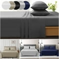 thumbnail image 1 of Luxury 4 Piece Bed Sheet Set Hotel Quality Ultra Soft 16" Deep Pocket Sheet Set, 1 of 9