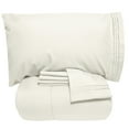 thumbnail image 1 of Luxury 5 Piece Bed-In-A-Bag Down Alternative Comforter & Sheet Set, Queen, Ivory By Sweet Home Collection, 1 of 5