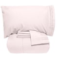 thumbnail image 1 of Luxury 5 Piece Bed-in-a-Bag Down Alternative Comforter and Sheet Set - Pale Pink - Twin XL, 1 of 2