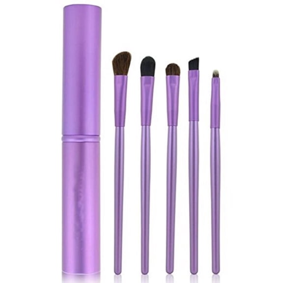 5 Piece Professional Eyeshadow Brush Set, Designer Eye Makeup Brushes with Ergonomic Handles for Blending, Shading and Daily Makeup TIKA