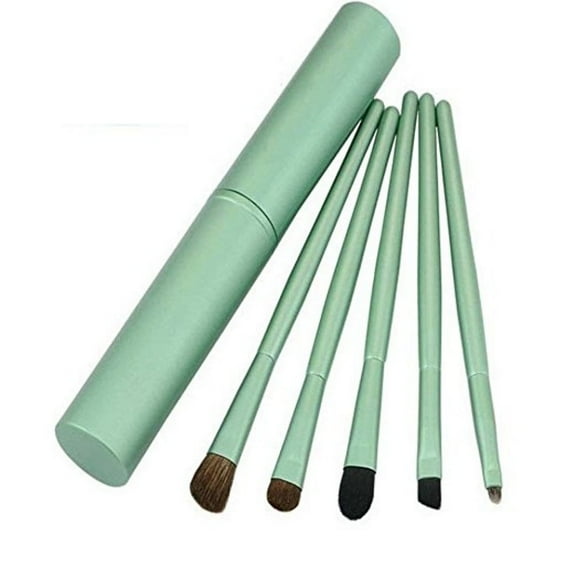 Luxury 5-Piece Professional Eyeshadow Brush Set – Designer Cosmetic Eye Makeup Tools with Ergonomic Handles TIKA