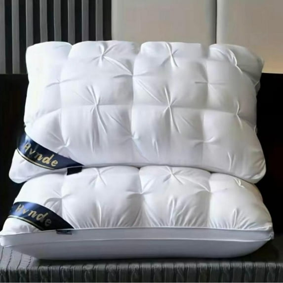 Luxury 5-Star Hotel Quality Pillows 19x29 Inches Deep Sleep Neck Support Low Allergy Polyester Fiber Cover Soft Texture Surface