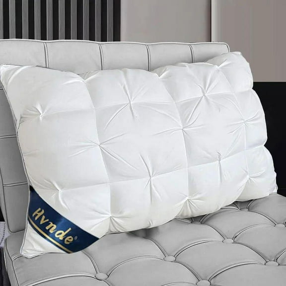 Luxury 5-Star Hotel Quality Pillows 19x29 Inches Deep Sleep Neck Support Low Allergy Polyester Fiber Cover Soft Texture