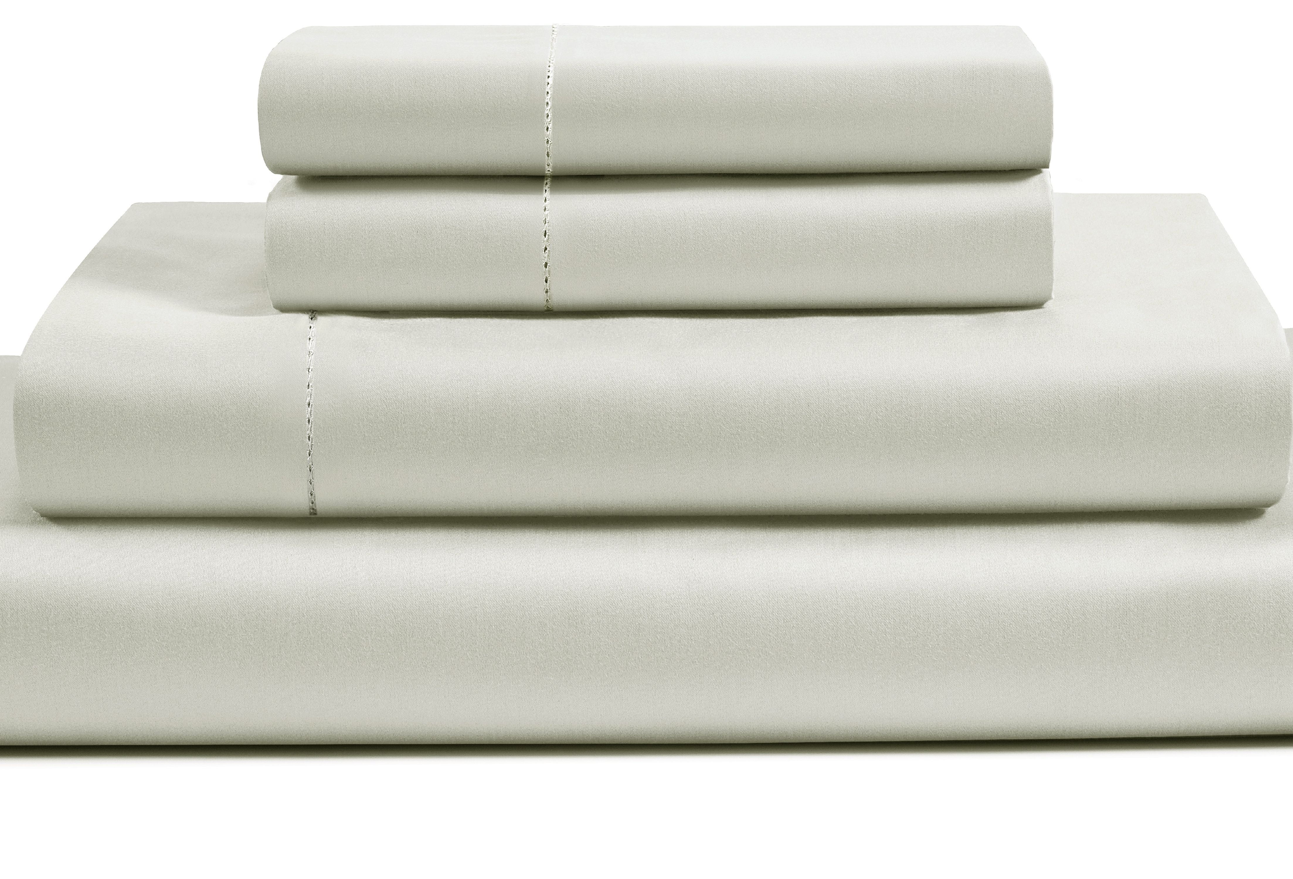 Luxury 500 Thread Count 100 Pima Cotton Solid 4 piece Sheet Set, King