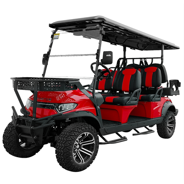 Luxury 6 Passenger Electric Cart, Lithium Battery, 48V 150AH, 40 Mile
