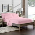 thumbnail image 1 of Luxury 6 Piece Bed Sheet Set - 100% Egyptian Cotton - 400 Thread Count - Extra Soft and Luxury 15" Deep Pocket, Cool and Breathable, Full XL Size - Pink Solid., 1 of 5