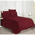 thumbnail image 1 of Luxury 6 Piece Bed Sheet Set - 100% Egyptian Cotton - 400 Thread Count - Extra Soft and Luxury 15" Deep Pocket, Cool and Breathable, Full XXL Size - Burgundy Solid., 1 of 5