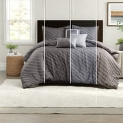 Luxury 7Piece King Bedding Set Premium Polyester Jacquard Modern Design for YearRound Comfort
