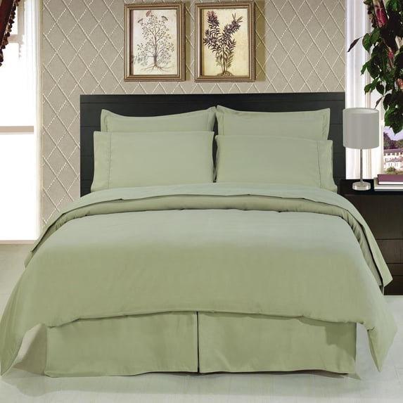 Luxury 8 Piece Easy Care Soft 100% Microfiber Bed in a Bag Bedding Set