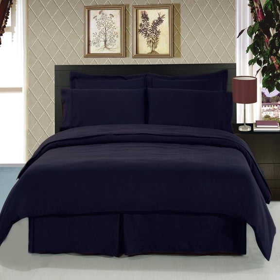 Luxury 8 Piece Easy Care Soft 100% Microfiber Bed in a Bag Bedding Set