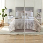 Luxury 8Piece Bedding Set Hypoallergenic Polyester Modern Quilted Design for King Bed